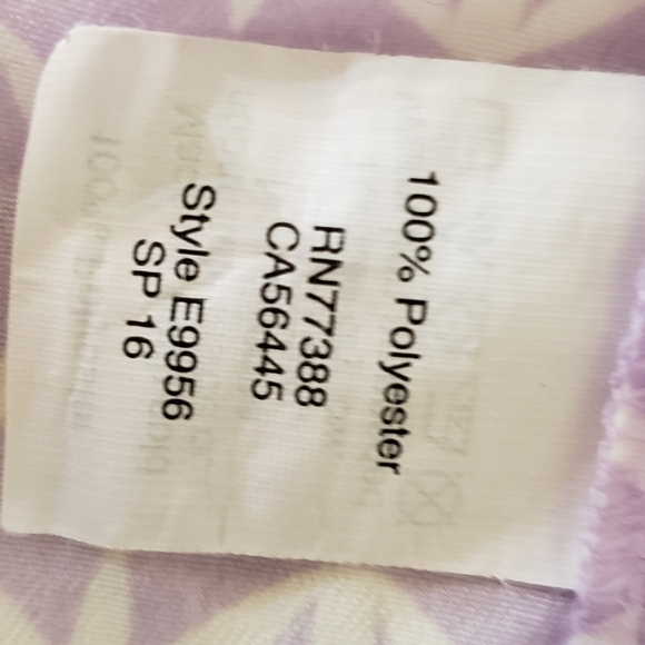 J. Crew Purple Geometric Tunic Silk Sleeveless Tank Top Sleveless Summer Size: 2 - Picture 7 of 8